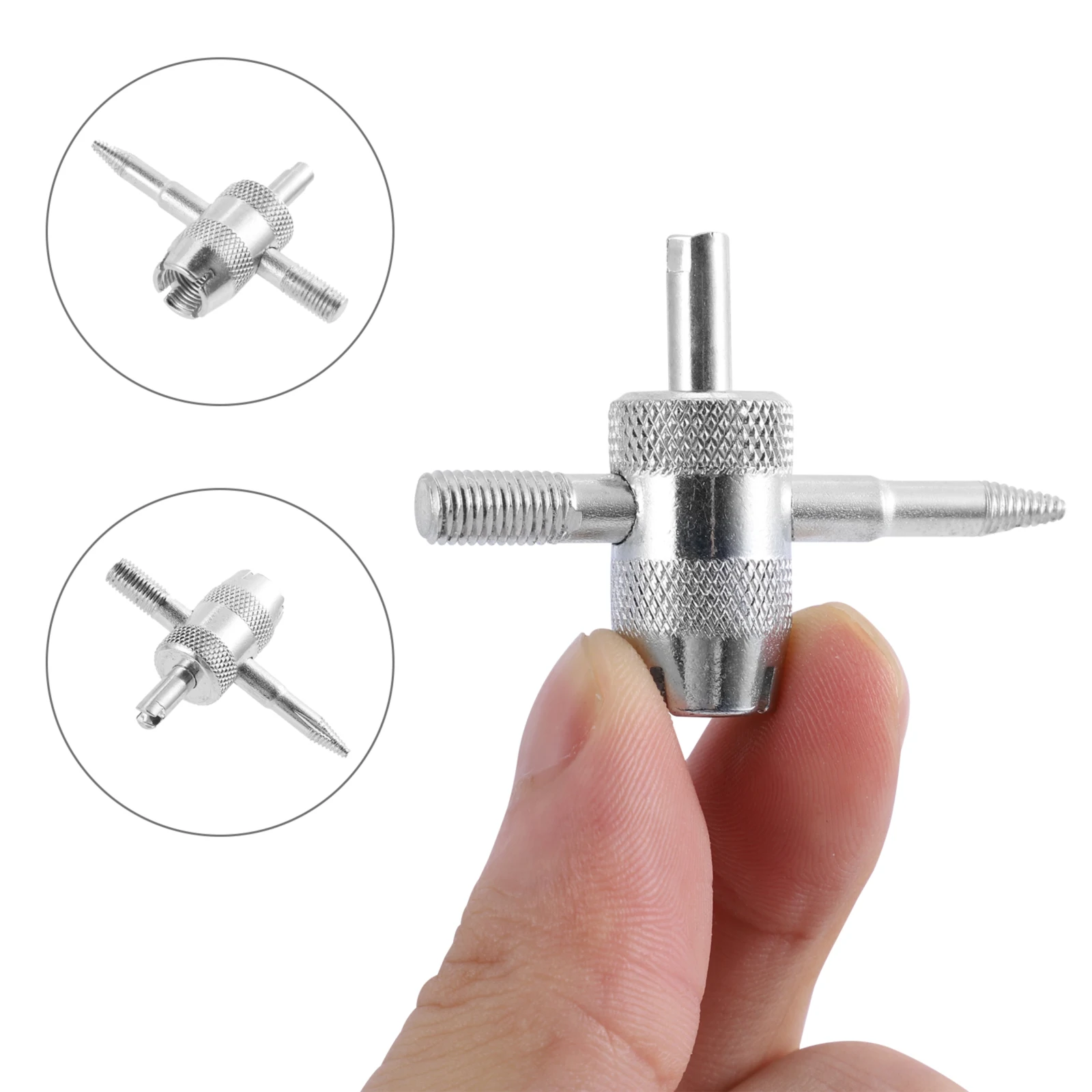 

Набор для ремонта автомобильных шин, 4-ходовой инструмент для снятия сердечника клапана