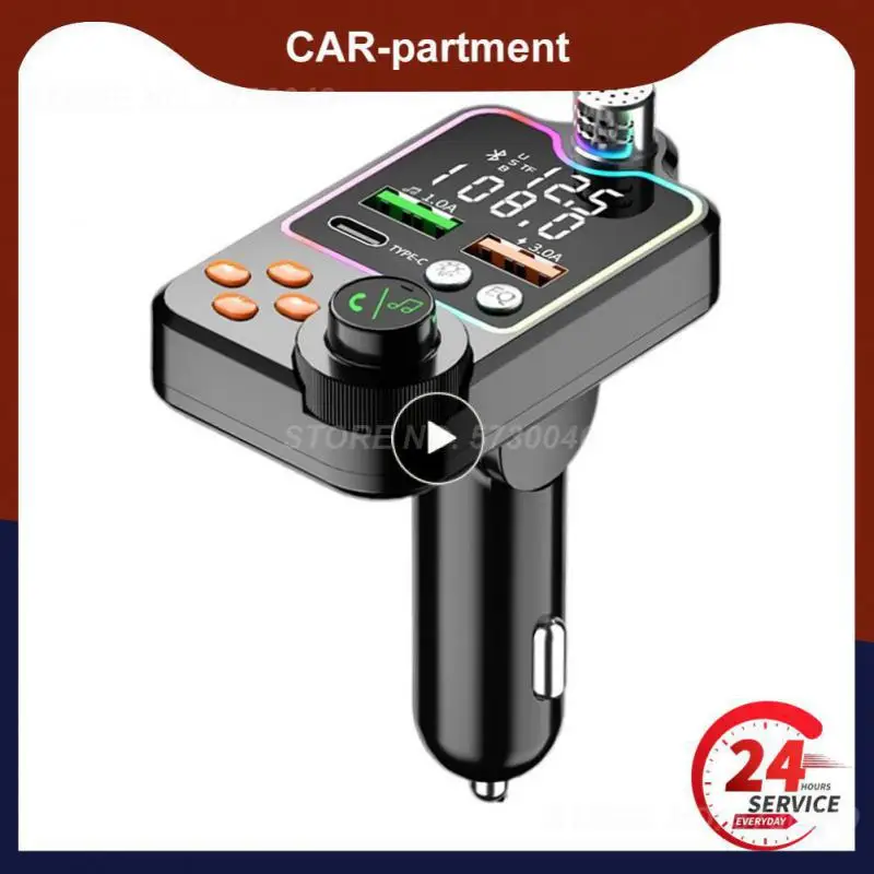 

1 ~ 8 шт. автомобильный передатчик Bluetooth 5,0 один ключ бас Автомобильный MP3-плеер беспроводной гарнитура аудио приемник 2USB быстрое зарядное устройство для автомобиля