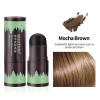 blackbrown hair fluffy powder instantly black root cover up natural instant hairline shadow powder hair concealer coverage