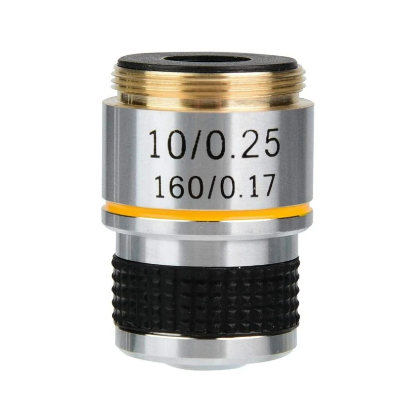 

Biological Microscope Accessories 185 Objective Lens 10X Oil Lens Achromatic Lens