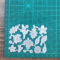 new flower grass leaf set metal cutting dies scrapbook stamp album decoration embossed diy paper card