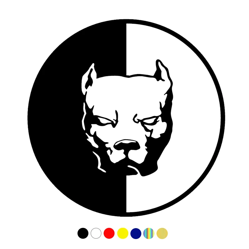 

_ Смешные автомобильные наклейки различных размеров с собакой питбулем, водонепроницаемые наклейки, виниловые автомобильные наклейки без ...