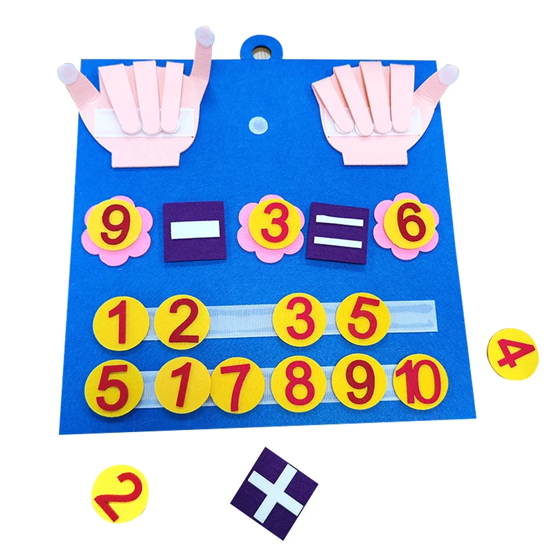 

Children's Early Education Enlightenment Cognitive Mathematics Busy Board Felt Board Montessori Toys Math for Kids Toys Gifts