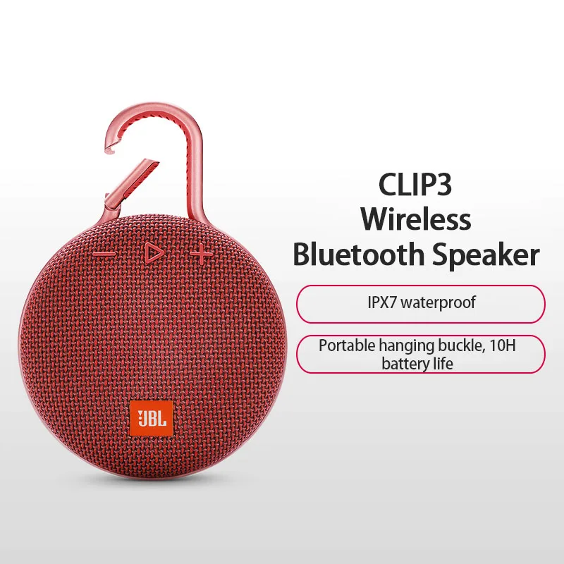 Оригинальный беспроводной Bluetooth-динамик JBL Clip3 с зажимом 3 портативный спортивный
