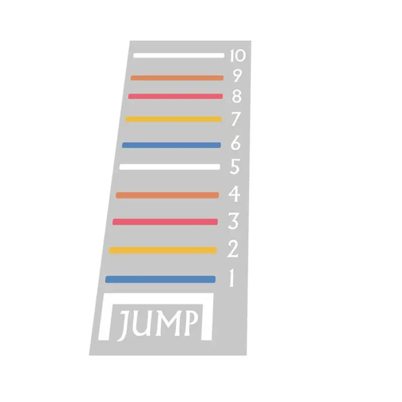 

2 Sheets Long Jump Sticker Children Jump Sports Sticker Children Playroom Sticker