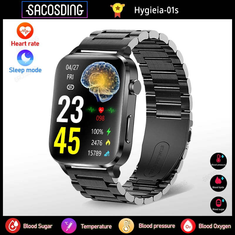 

Умные часы Hygieia-01s безболезненно неинвазивные с измерением уровня сахара в крови для мужчин и женщин