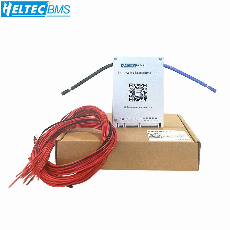 Heltec Smart BMS с активным балансом 8S-24S 40A 60A 80A 24V 36V 48V 60V 72V BMS CAN/RS485 13S 16S lipo/lifepo4/аккумулятор лто