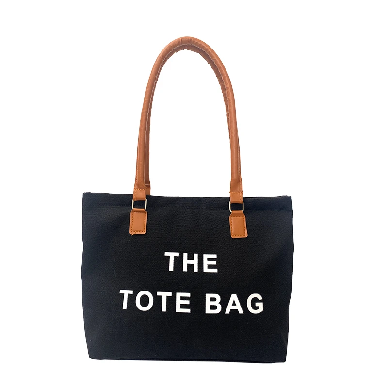 

Bag Tote Women Handbags Canvas Shoulder Bags 2022 Luxury Designer Brands Soft Shopper Purses Crossbody Bags for Women Clutch