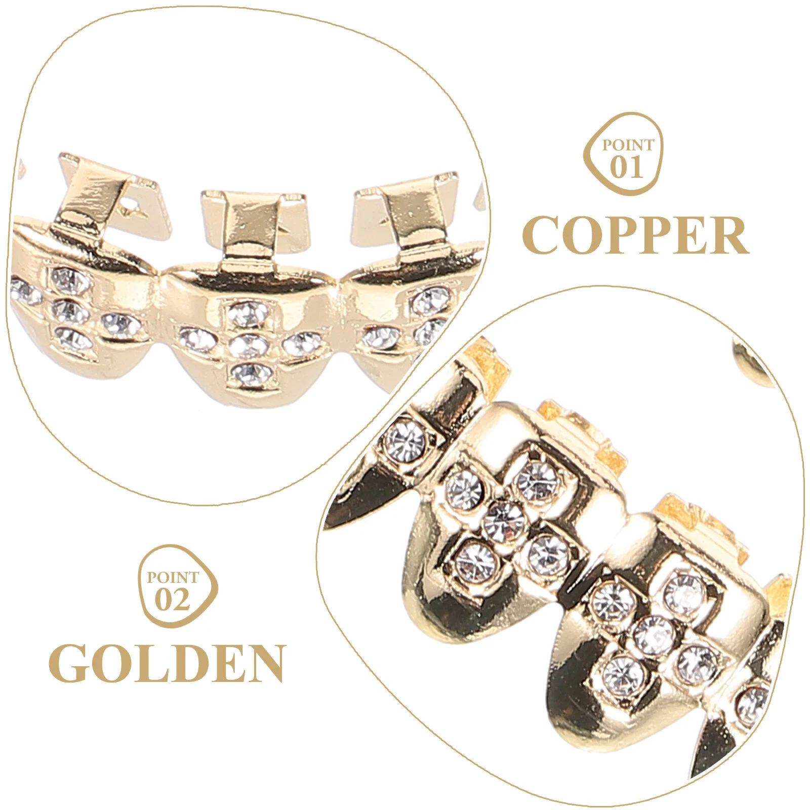 Tooth Gems Braces Grills Your Teeth Copper Single Mouth Jewelry Decorative Kids