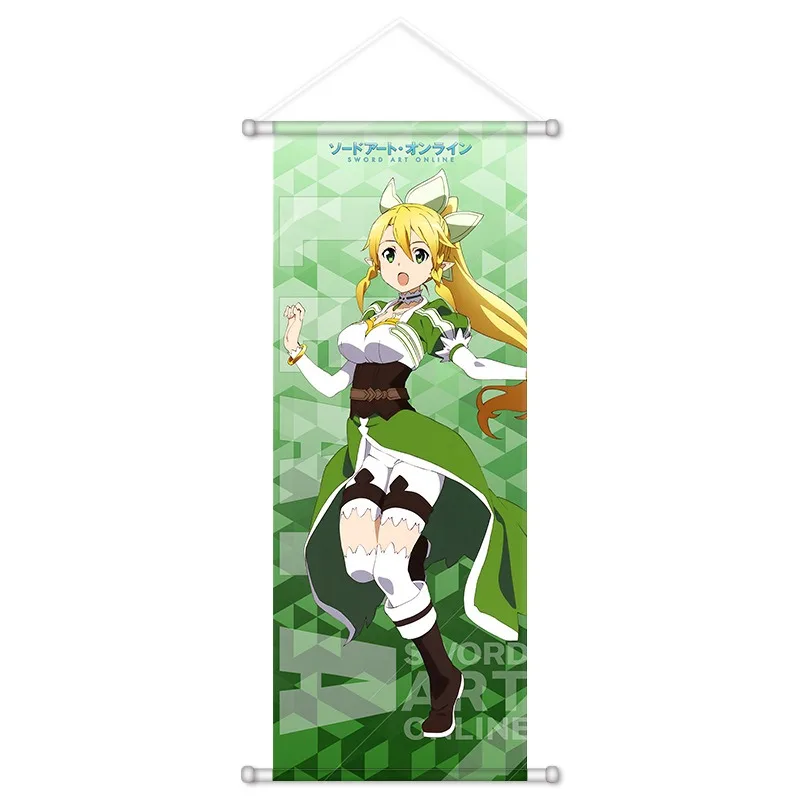 Фото Аниме-постеры Sword Art Online: Асуна, Кирито, Шино, Алиса. Милые настенные картины на холсте. Декор. Подарок на день рождения. №5