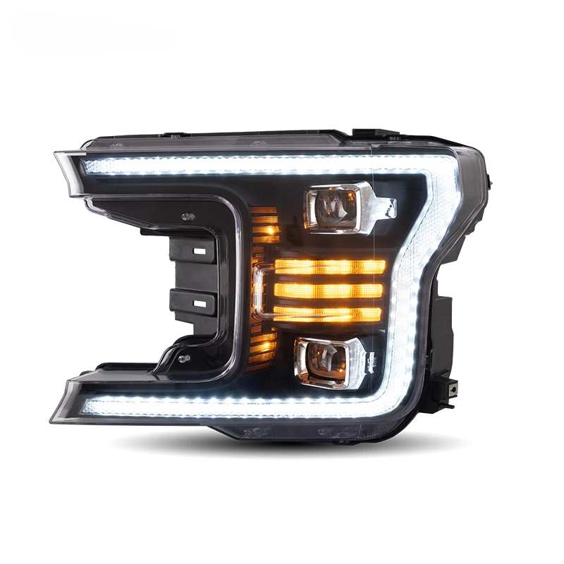 

VLAND Full LED Lobo Front Lamp Headlights Car Head Light Assembly 2018 2019 2020 Marker Lights Factory For Ford F150 F 150