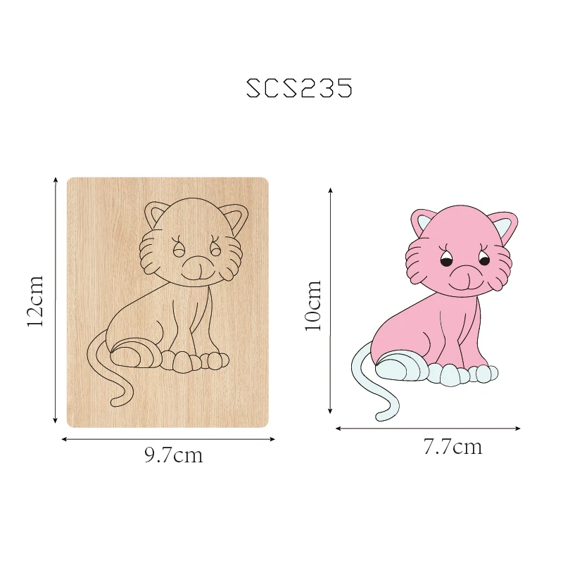 SCS235 Инструмент для автомобильного телефона Cat Деревянный режущий нож