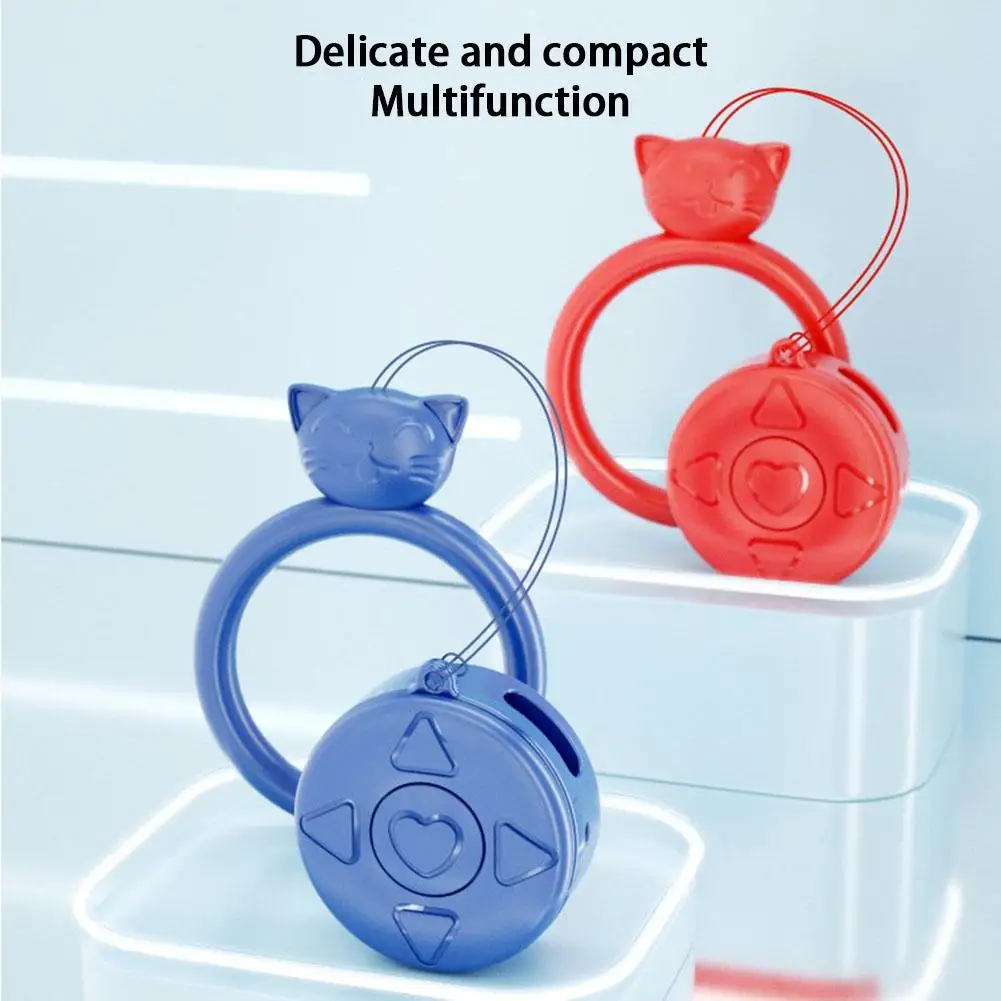 

Bluetooth-compatible Page Turner For Tiktok Fingertip Remote Control Rechargeable Selfie Camera Remote Gt66