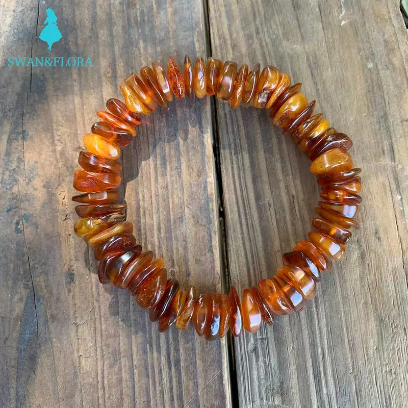

100% natural baltic amber bracelet Jewelry Genuine Charm Bracelets Cute/Romantic Women