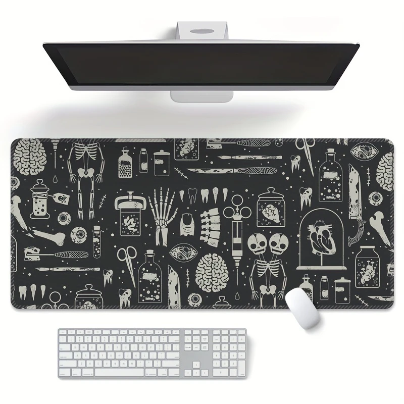 Очень большой игровой Противоскользящий резиновый коврик для мыши новая