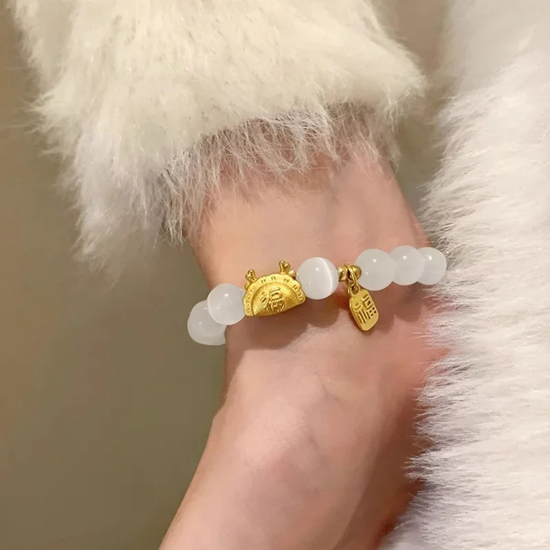 2024 новый роскошный дизайн чувственный браслет из бисера в год дракона женский