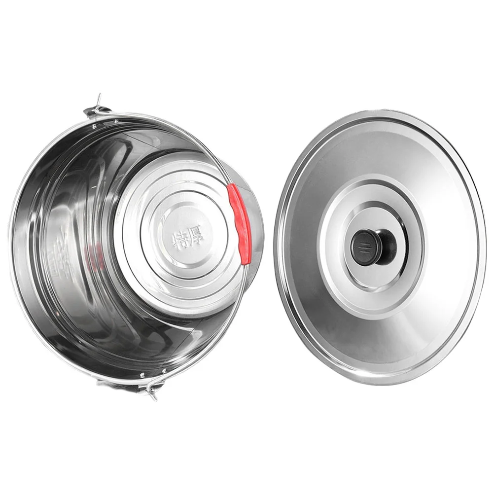 

Stainless Steel Garbage Can Storage Jar Water Holder Ash Container Kitchen Bucket Tank Restaurant Oil 201 Thicken