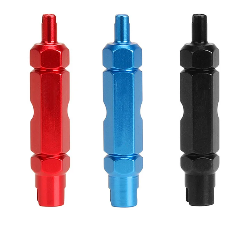 

Bicycle Tire Nozzle Wrench Multifunctional Valve Core Tool Double-head Portable Removal Disassembly Spanner Bike Repair