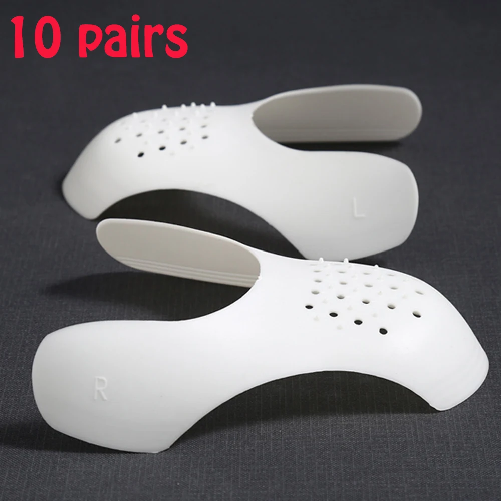 10 Pairs Anti-Wrinkle Washable Protectors Flex Crack Toe Support Shoe Stretcher Light Hold Sneakers