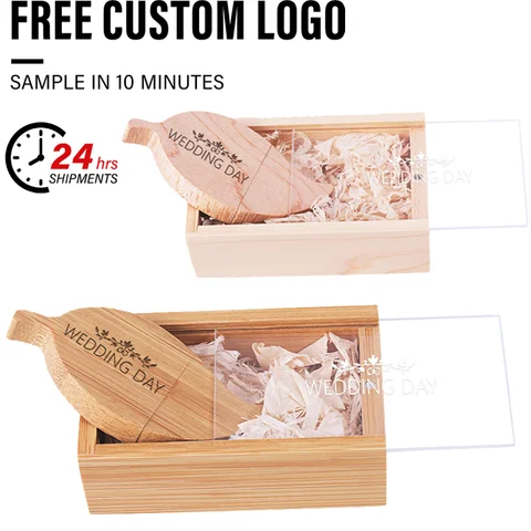 JASTER Wooden Leaf Pen Drive 128 ГБ