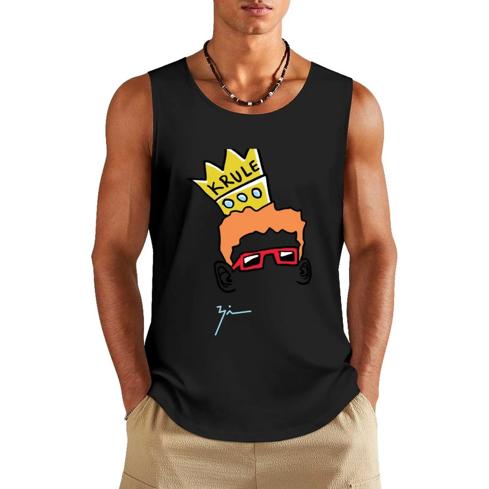 King Krule Tank Top без рукавов мужская дизайнерская одежда куртки