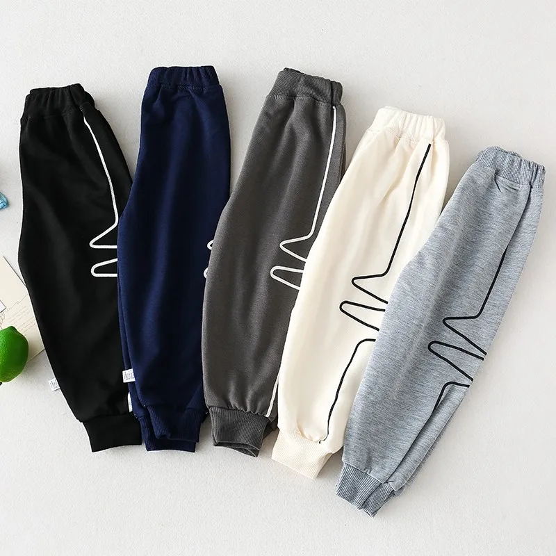 Pants Baby Girls Casuales Fashion Brand Children's Pants Autumn Boys Sweatpants 1-7 Years Old Kids Clothes Loose Harem Trousers