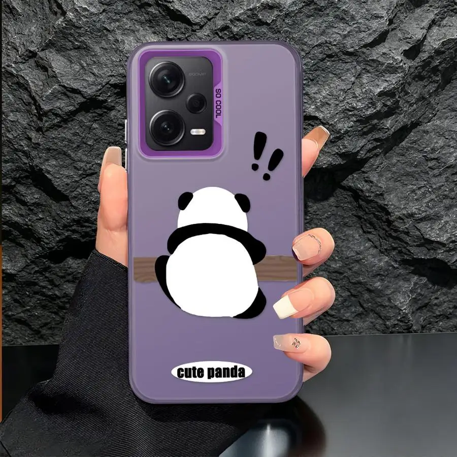 Фото Чехол для Xiaomi Poco C51 X3 Pro F3 GT F4 C50 X5 X3 NFC, задняя крышка для телефона, милый чехол с изображением панды №2
