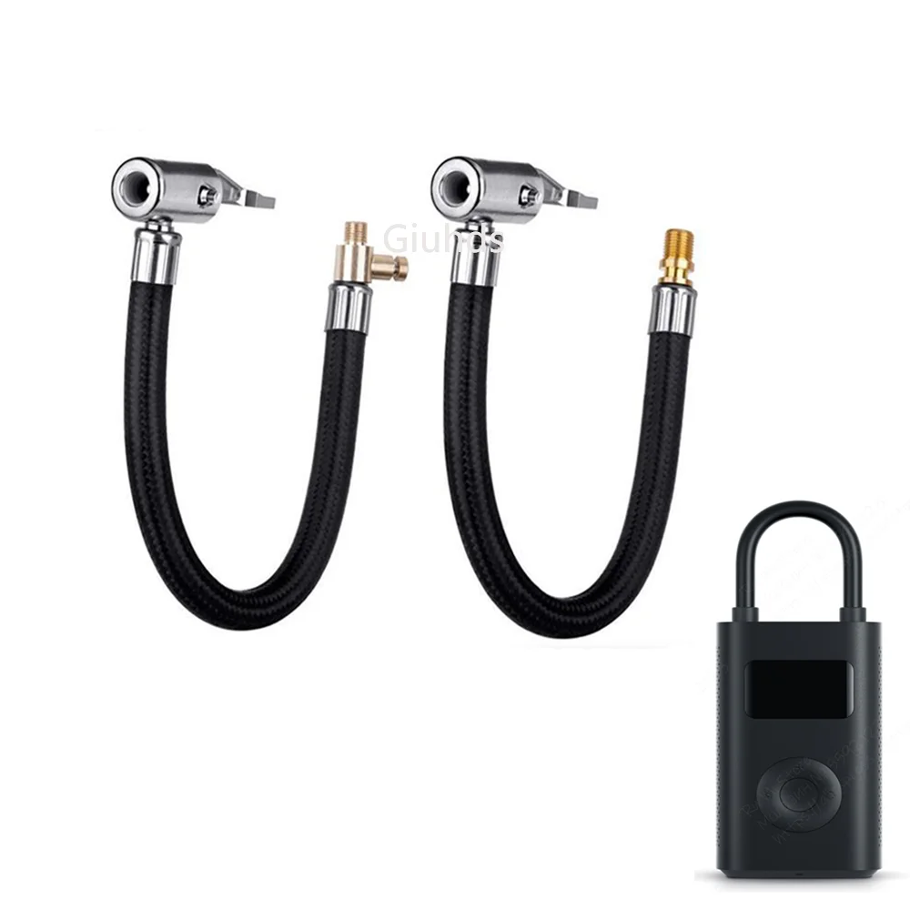 1s Car Tire Air Inflator Hose Inflatable Pump Extension Tube Adapter Twist Tyre Locking Bike