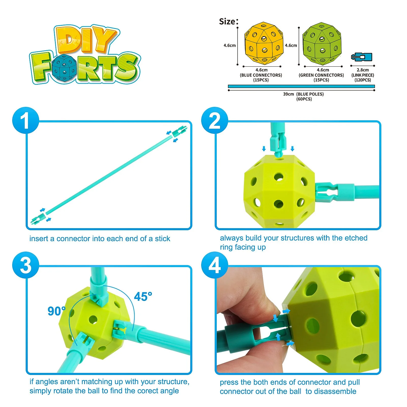 Castles Tunnels Kids Tent Play House Construction Fort Building Kit DIY Fortress Outdoor Sports Games Toys Set for Children Gift |