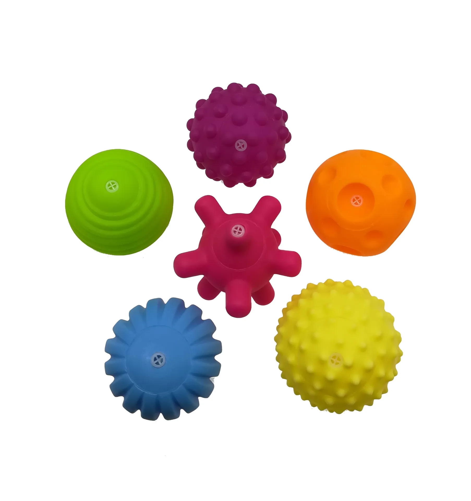 

4-6pcs Textured Multi Ball Set Develop baby's Tactile Senses Toy Baby Touch Hand Ball Toys Baby Training Ball Massage Soft Ball