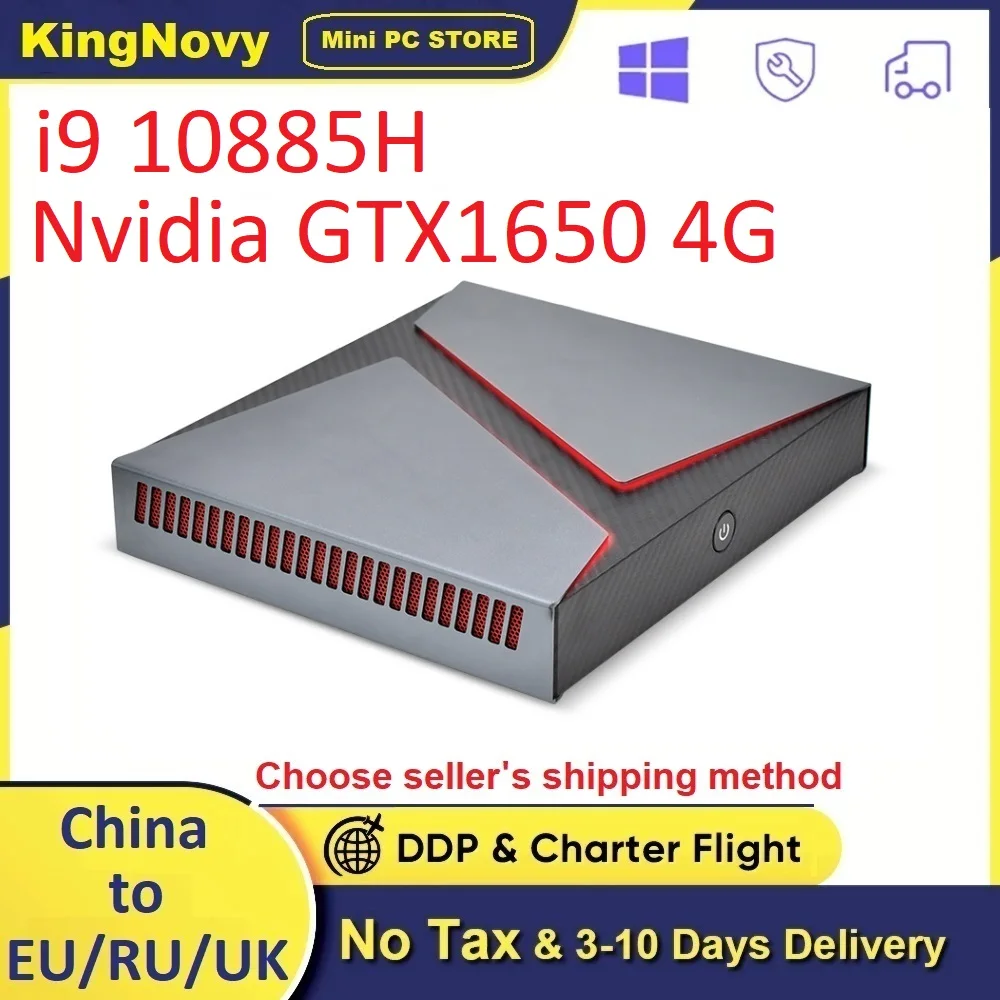 

Игровой ПК i9 10-го поколения, игровой компьютер i9 10885H Nvidia GTX1650 4G 2 * DDR4 NVMe SSD, игровой мини-ПК Windows 11 4K DP Type-C AC WiFi