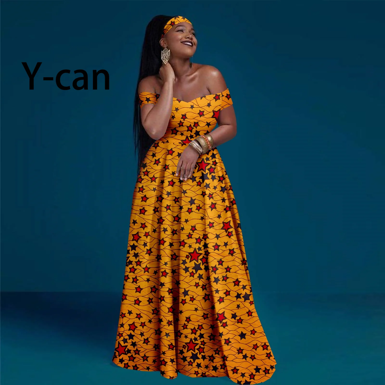 Африканская одежда для женщин сексуальное платье трапециевидной формы с