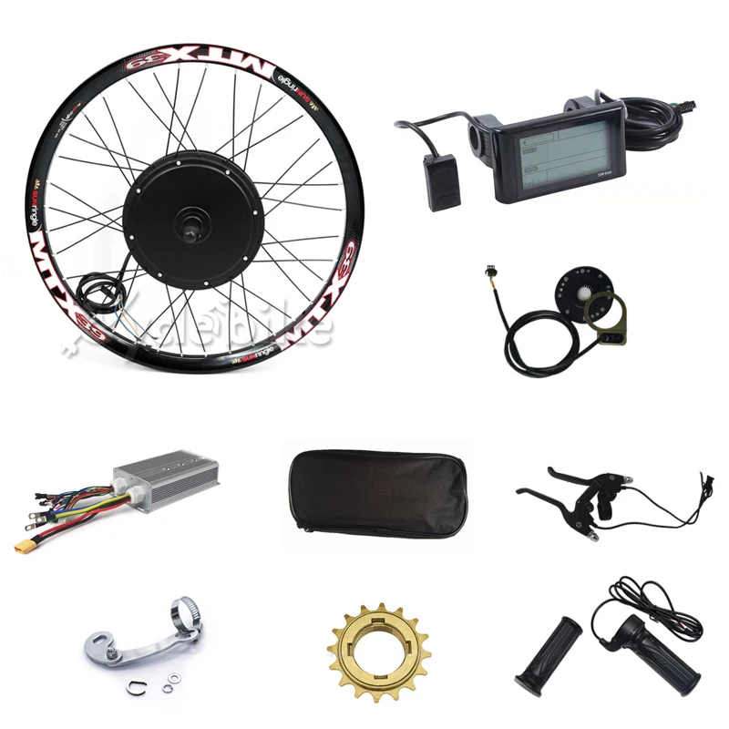 

CE approved with sine wave controller bike electric kit 3000w electric bike kit rear motor