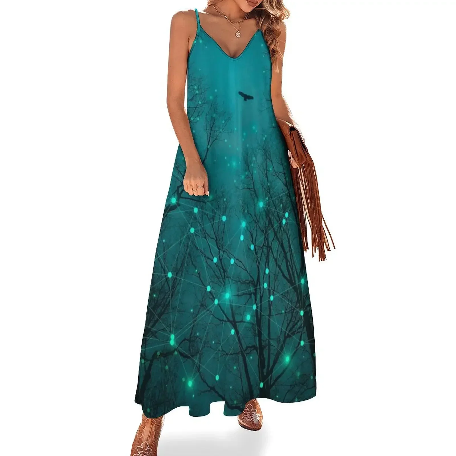 Silently One by The Stars Blossomed Платье без рукавов женские вечерние платья 2025