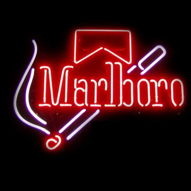 

Marlbo Neon Sign for Wall Decor Cigar Neon Light Beer Bar Cigarette Sign Handcraft Iconic Tobacco Club Commercial Decor Lamps