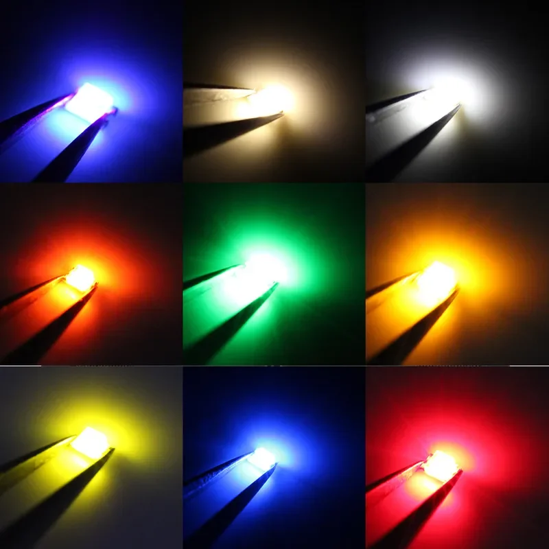 100 шт./лот 1206 (3216)SMD комплект светодиодных излучающих диодов лампа чип световые