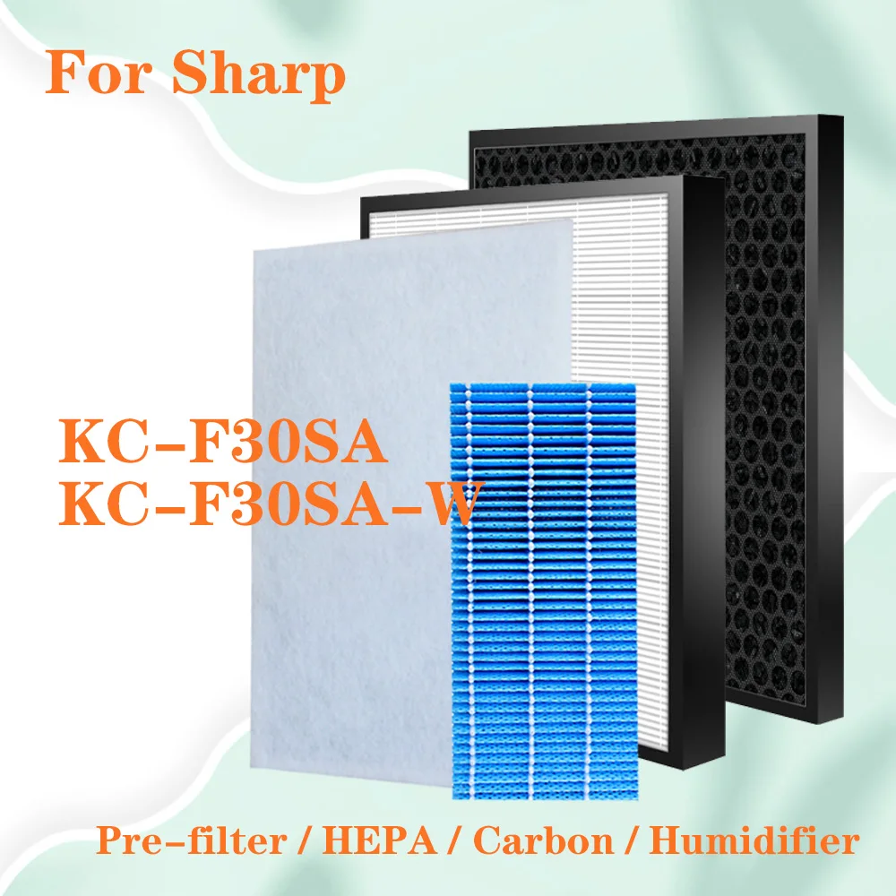 HEPA 및 탈취 탄소 필터 가습기 필터 교체 샤프 공기 청정기 KC-F30SA KC-F30SA-W