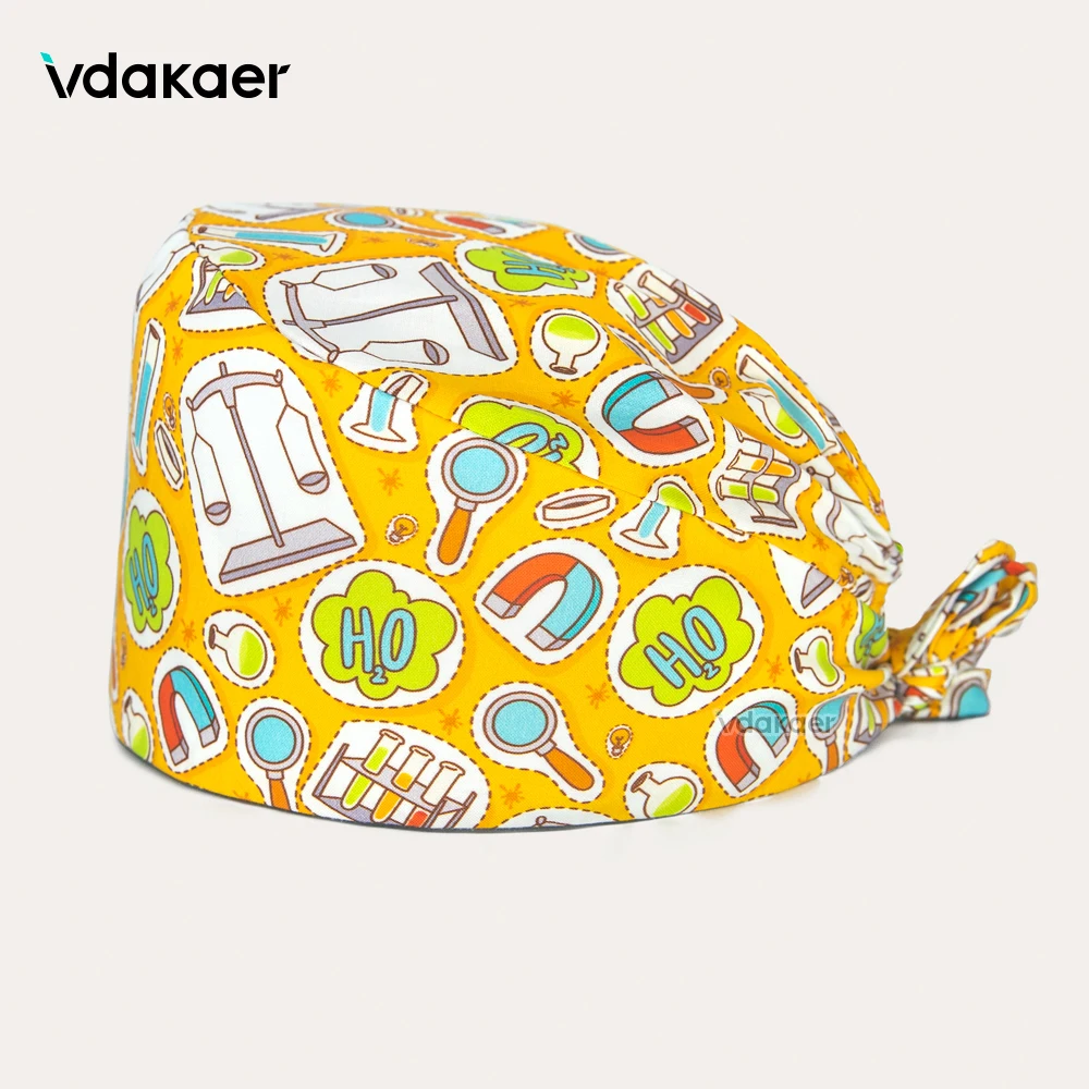 

women and man Scrubs Cap Unisex surgical cap adjustable lab staff Scrub hat beauty salon nursing cap laboratory hats
