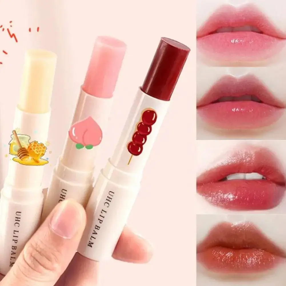 

1pc Lip Balm Color Changing Moisturizing LongLasting Care Chapped Lip Film Hydrating Care Anti-drying Lip Cracked Lipstick L2O9
