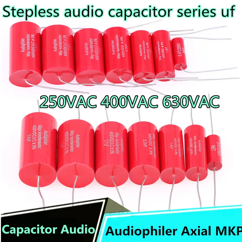 1 шт. Audiophiler Axial MKP конденсатор аудио 250 в 400 в 10 мкФ/630 в 400 мкФ 0,1 мкФ 0,22 мкФ 0,33 мкФ 6,8 мкФ 7,5 мкФ 8,2 мкФ AEAK