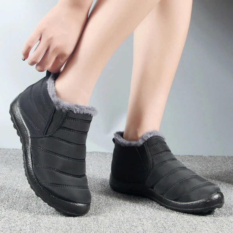 

Waterproof Sneakers Shoes Winter New Women Plus Size Chunky Sneakers Ankle Platform Shoes Flat Comfortable Shoes Woman Mujer