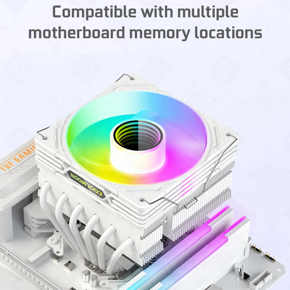 Радиатор с воздушным охлаждением процессора 6 тепловыми трубками скорость 2000