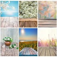 vinyl custom photography backdrops props flower wooden floor landscape photo studio background 22326 hmb 02