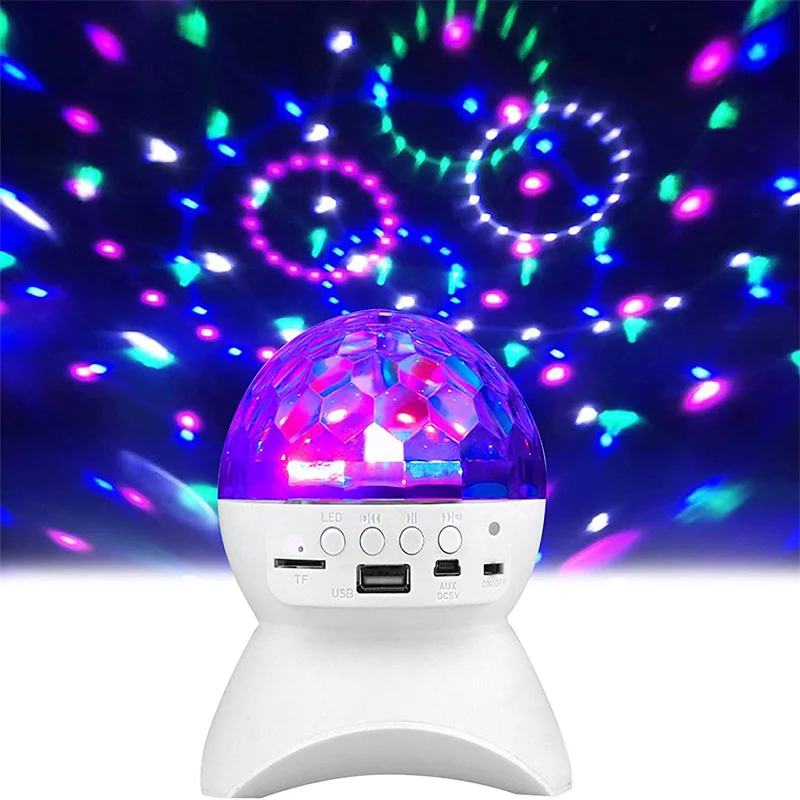 

RGB диско-светильник Dj Luces Дискотека лампа на день Рождения Вечеринка светильник s украшения шариковый проектор Рождественская сценическая л...
