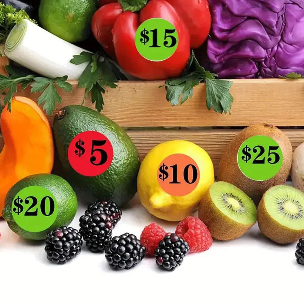 6 пакетов ценник наклейка логотип наклейки ценообразование на рынке супермаркет