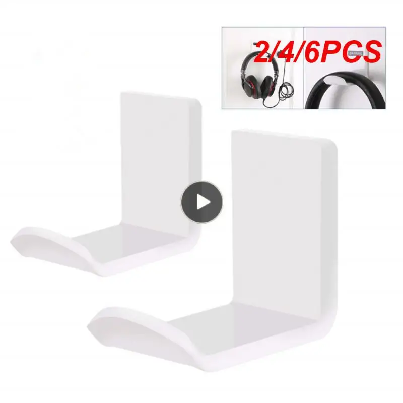 

2/4/6PCS Portable Headset Bracket Universal Multifunctional Display Rack Acrylic Game Earphone Holder Office Accessories Desktop