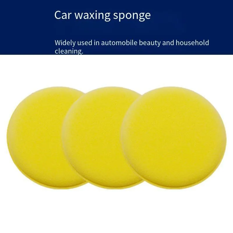 Akzz  1/10pcs Car Waxing Sponge Circular Edge Holder Sponge 