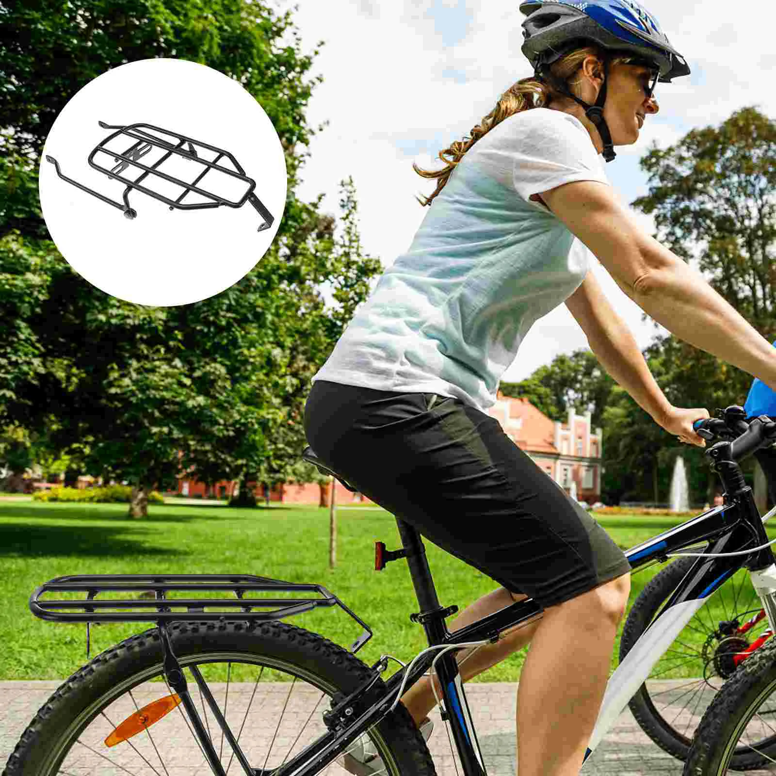 

Bike Electric Rear Rack Carrier Cargo Shelf Pannier Replacement Saddle Bag Seatpost Basket