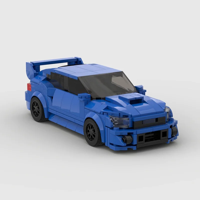 

Конструктор MOC Brick для скоростных чемпионов Subaru WRX STi, ралли, гоночный спортивный автомобиль, гоночный автомобиль, гоночный конструктор, Разв...