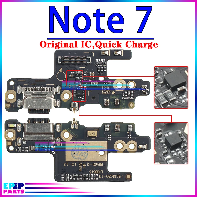 Charger Port Jack Dock Connector Flex Cable for Xiaomi Redmi Note 5 5A 5Plus 6 6A 7 7A 7S Pro Charging Board Module Usb Part images - 6